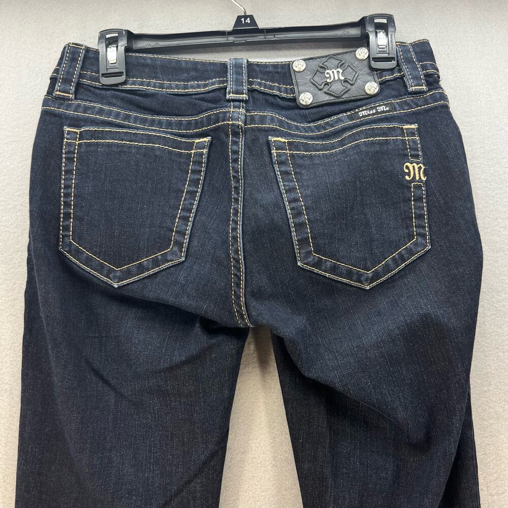 Miss Me Women's Jeans Size 28 (6) Dark Blue Mid Rise Skinny Normcore Minimal